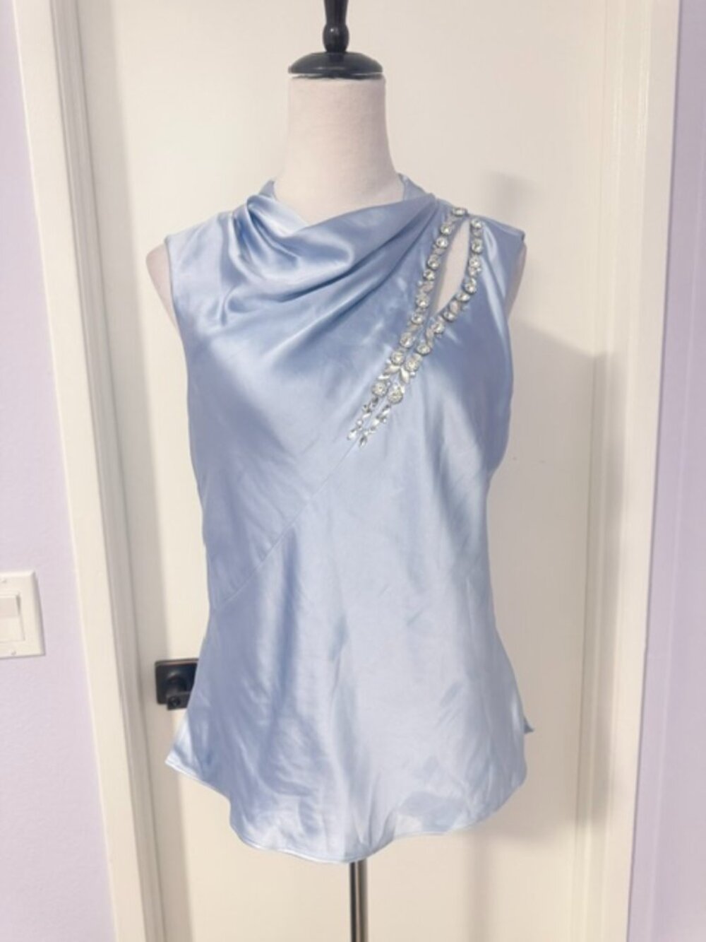 Women's Asymmetrical Keyhole Top